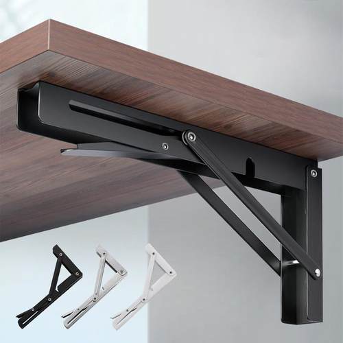 加厚不锈钢折叠支架 L型活动三角支架墙上隔板置物托架层板托支架