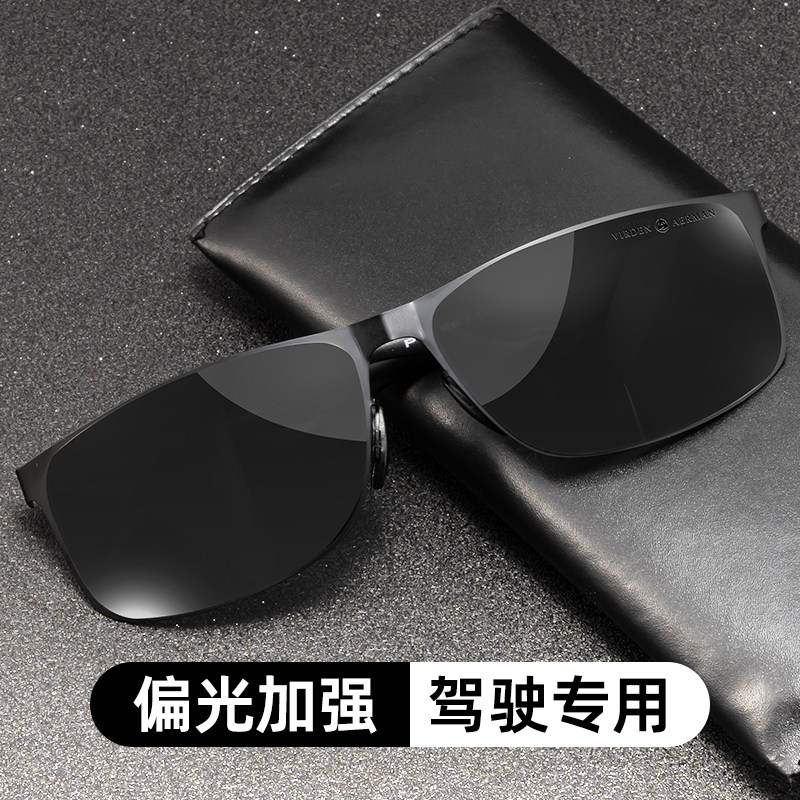 长方框偏光墨镜男士防眩光太阳镜