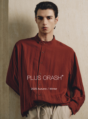 【李晨同款】PLUS CRASH老钱风极简高智套装休闲开衫衬衫+长裤