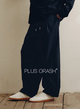 PLUS CRASH夏季松弛感百搭复古时尚垂感高智老钱风松弛感男装