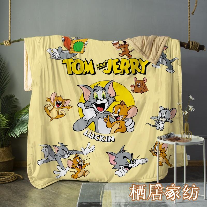 猫和老鼠空调被儿童夏凉被全棉薄被子宝宝幼儿园午睡夏被单人夏季
