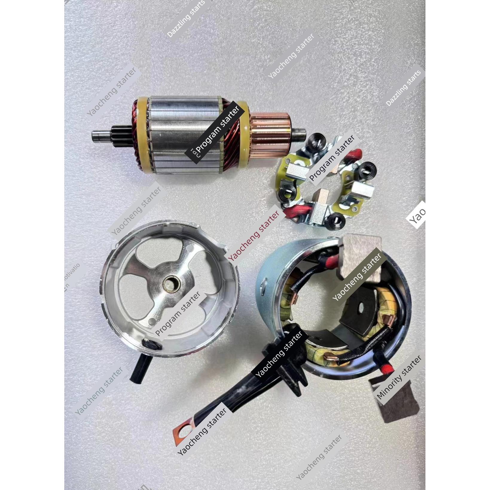 玉柴启动器M93R定子潍柴电机转子启动电机电池