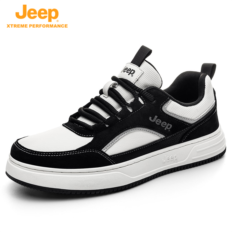 jeep吉普男鞋vintage板鞋男2025男款鞋子秋冬新款美式男士休闲鞋