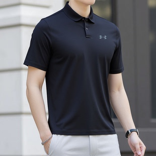T恤衫 新款 健身训练运动翻领短袖 半袖 男士 UA安德玛速干POLO衫 夏季