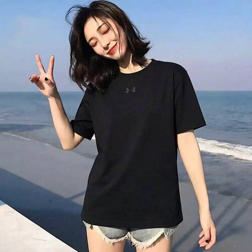 安德玛含棉宽松短袖T恤女装