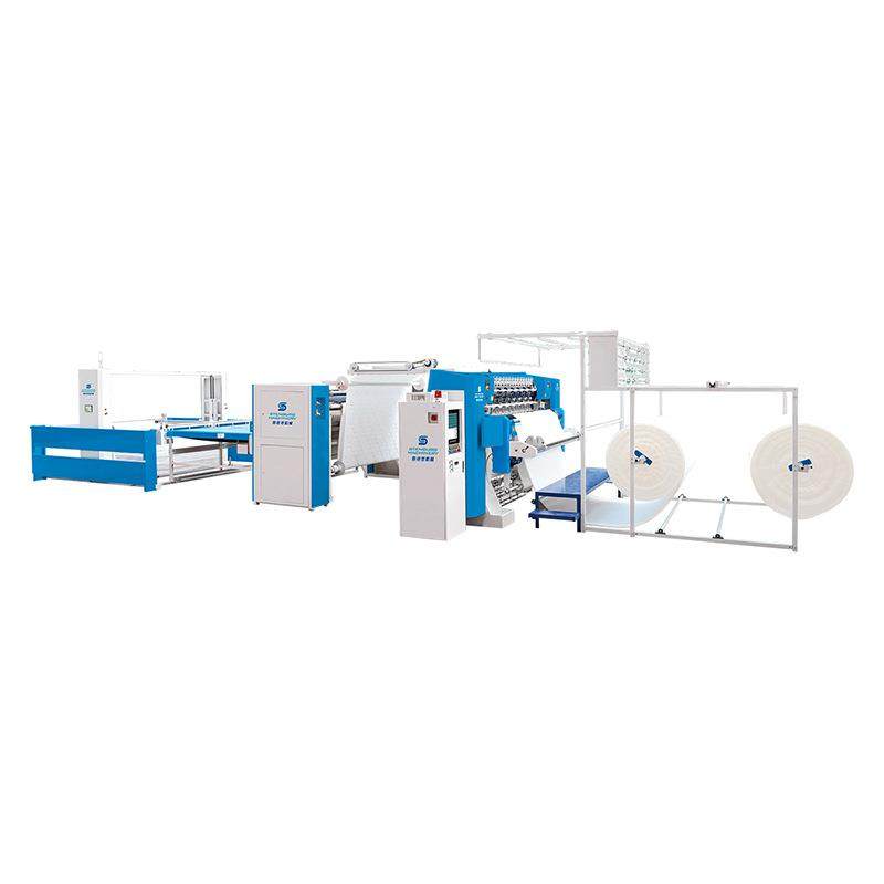 XDB-W-SJ+XDB-QG-6+XDB-D-1床垫面料绗缝生产线 全自动绗缝裁剪堆,纺织面料/辅料/配套,针织机械,淘宝优惠券,粉丝福利购,淘宝优惠卷