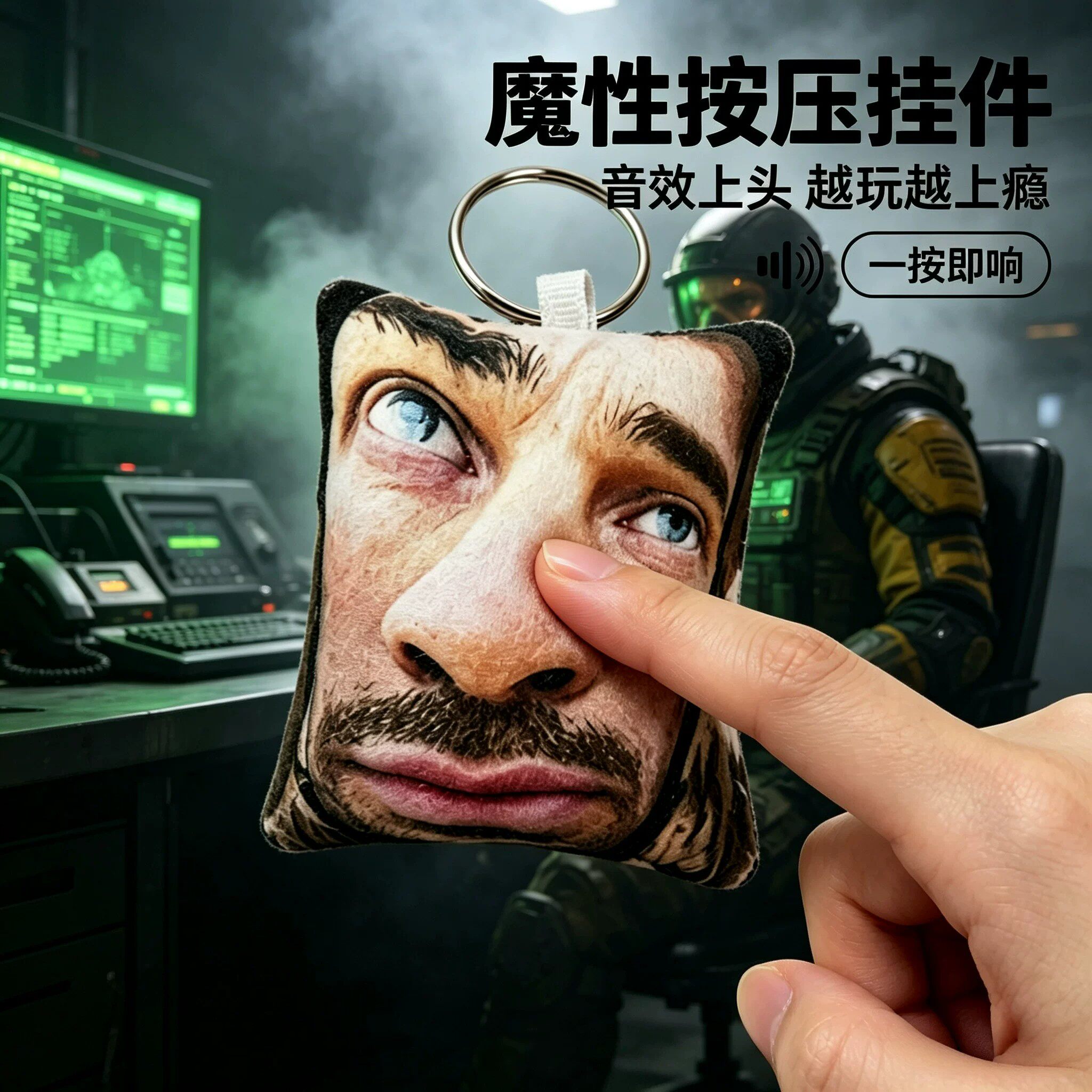 三角洲行动蜂医野人魔性语音玩偶
