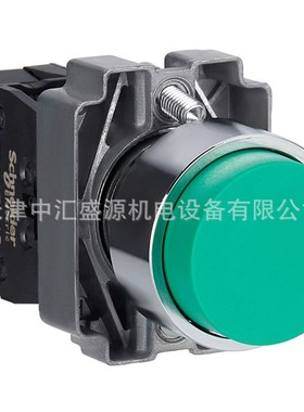 XB2BL31C绿色凸头按钮ZB2BL3C+ZB2BZ101C按钮开关1NO弹簧复位
