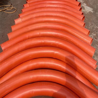 双冠源头厂家供应 风力发电弧形大弯头 风机基础CPVC穿线管大倍弯