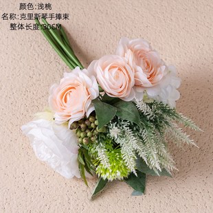 厂家陆莲新娘手捧仿真花家居装 2320 饰婚庆手捧花路引花墙假花DY1