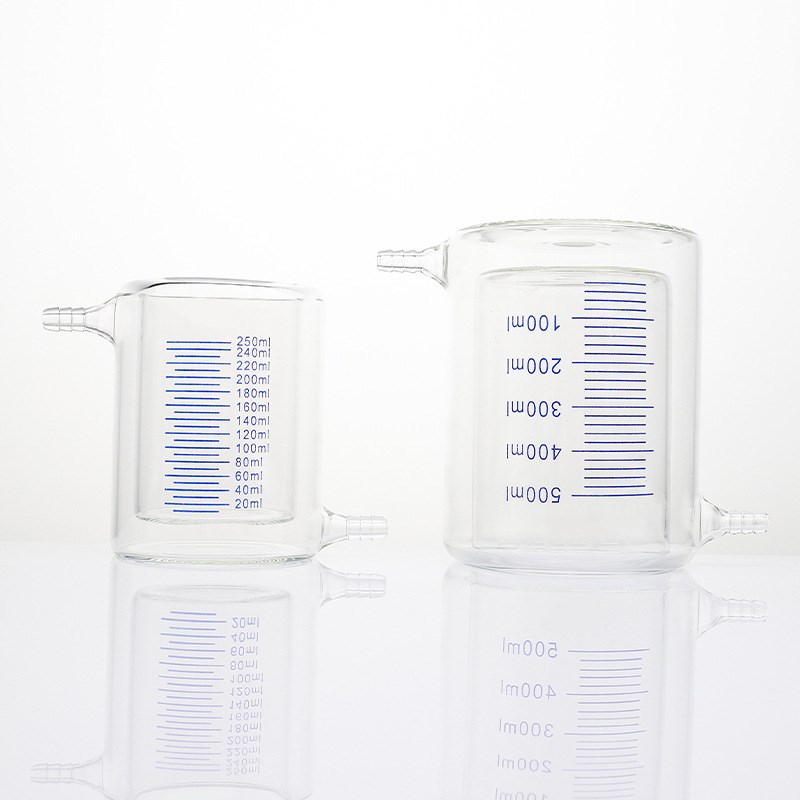 汇达夹套烧杯 加厚壁双层烧杯 光催化反应器 50/100/500/1000ml