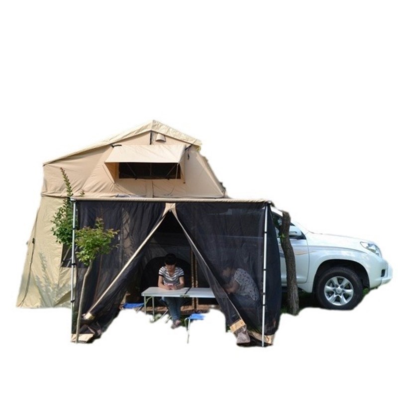 德尔克涤棉布速开海棉床垫车载帐篷户外帐篷户外蚊帐车尾汽车帐篷