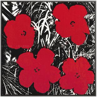 安迪沃霍尔花装饰画波普艺术挂画酒店工作室样板间壁画花卉挂画