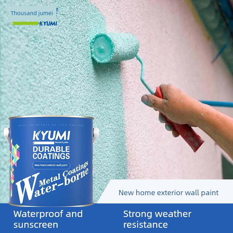 千聚美新型家居外墙涂料，防水、防晒、耐候、防污、净臭乳胶漆，