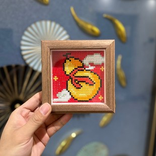 满钻石画2025新款 真玻璃 福禄小葫芦新手DIY钻石贴十字绣摆台钻石