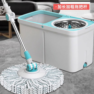 家用拖地清污分离脱水一拖净双驱自动拖布头甩桶 旋转拖把2023新款