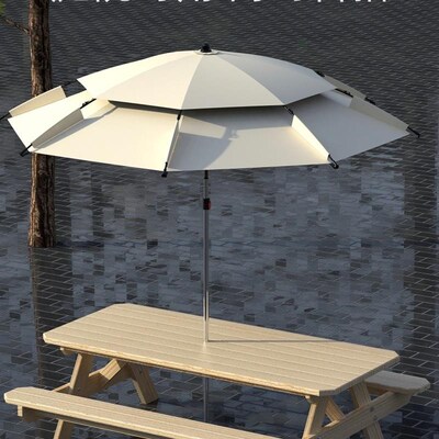 露营伞免搭免安装帐篷户外黑胶防晒天幕晴雨两用懒人露营车遮阳棚