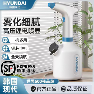 韩国现代电动喷雾器家用小型消毒喷壶器水壶清洁自动浇水浇花神器