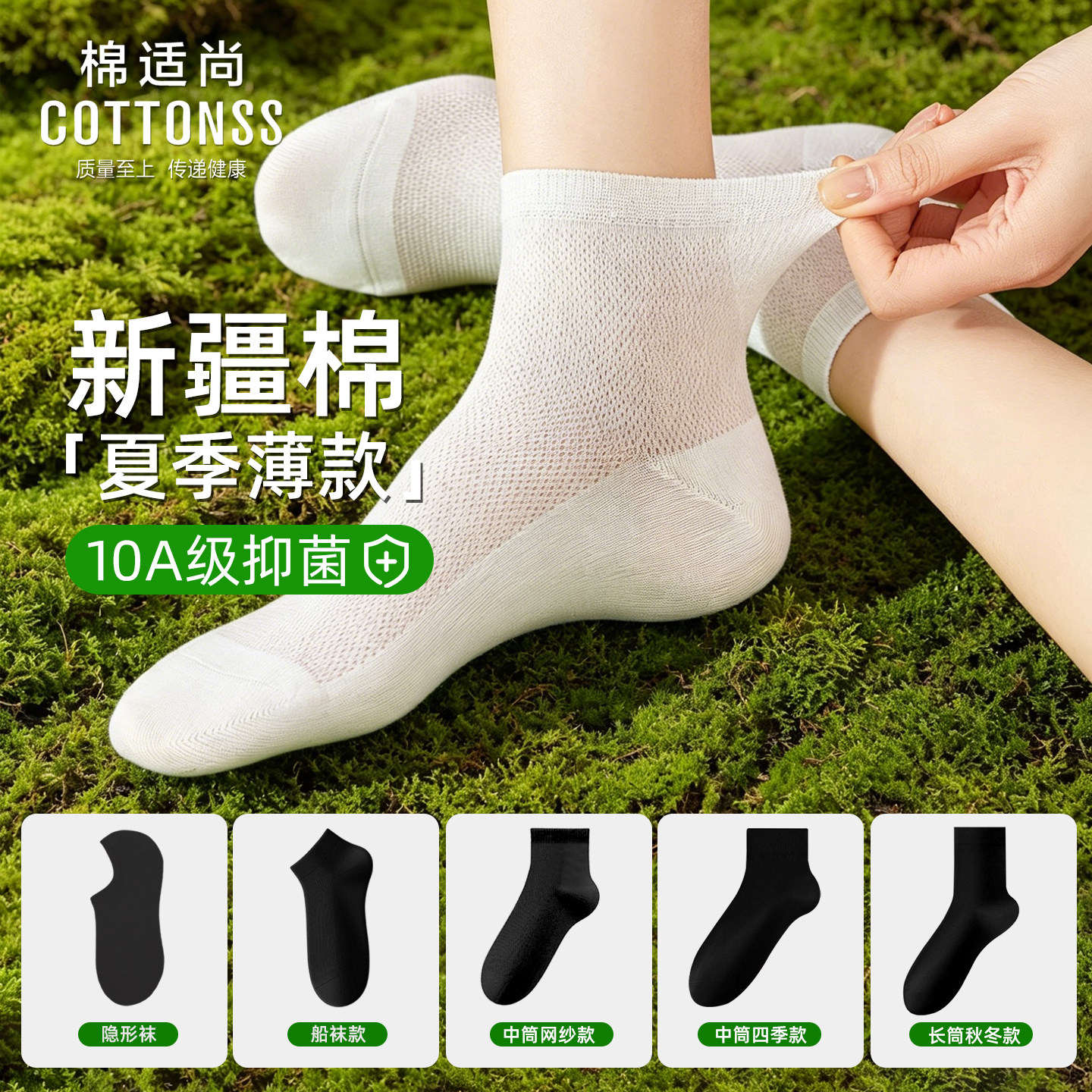 棉适尚女士棉袜合集系列