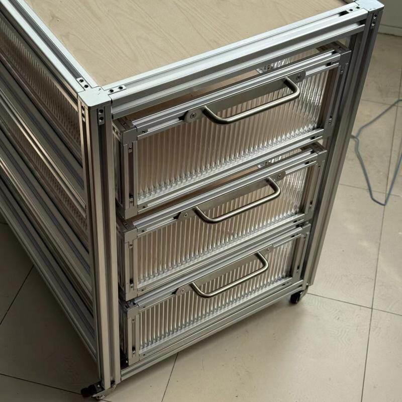 家用展示柜铝挤型材料收纳柜收纳柜压克力多层抽屉柜资料文件柜展