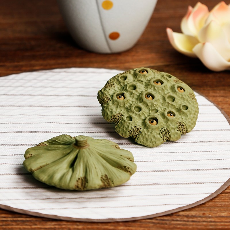 紫砂茶宠摆件精品 可养大莲蓬小南瓜招财 功夫茶具创意茶盘茶玩