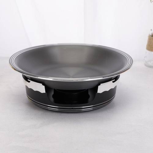 海鲜大咖盘干锅炉商用牛蛙小龙虾固体酒精炉烤鱼炉明炉鱼头锅