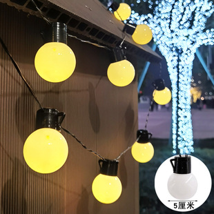 饰夜市后备箱摆摊灯户外露营氛围灯串 LED灯串5cm大圆球灯串户外装