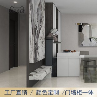 重庆全屋定制工厂鲁丽欧松板一门到顶现代衣帽间家具定制