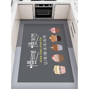 硅藻泥厨房专用地垫免洗耐脏吸水吸油防滑卫生间可擦洗可满铺