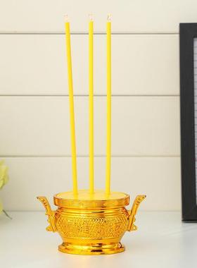 厂家lncense跨境货源泰国led电子香炉供灯烛台蜡烛bumer electric