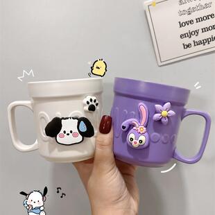 可爱卡通宇航员漱口杯高颜值刷牙杯儿童家用牙刷杯洗漱杯高档杯子