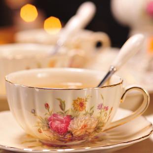 咖啡杯套装 茶具陶瓷杯碟家用水杯具优雅 英式 下午茶杯子红茶杯欧式