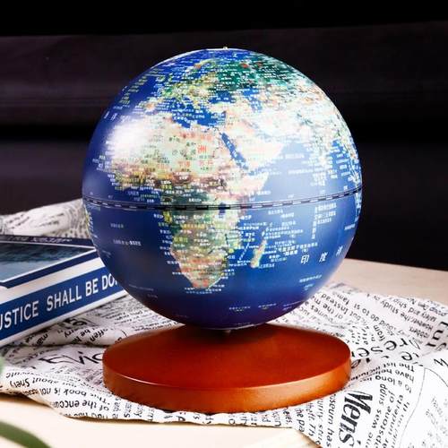 funglobe地球仪灯13cm高清台湾制造仿古款八音盒小号儿童发光小夜