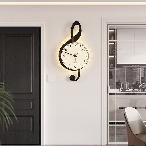 创意客厅挂钟2024新款简约现代大气家用钟表餐厅装饰静音挂墙时钟