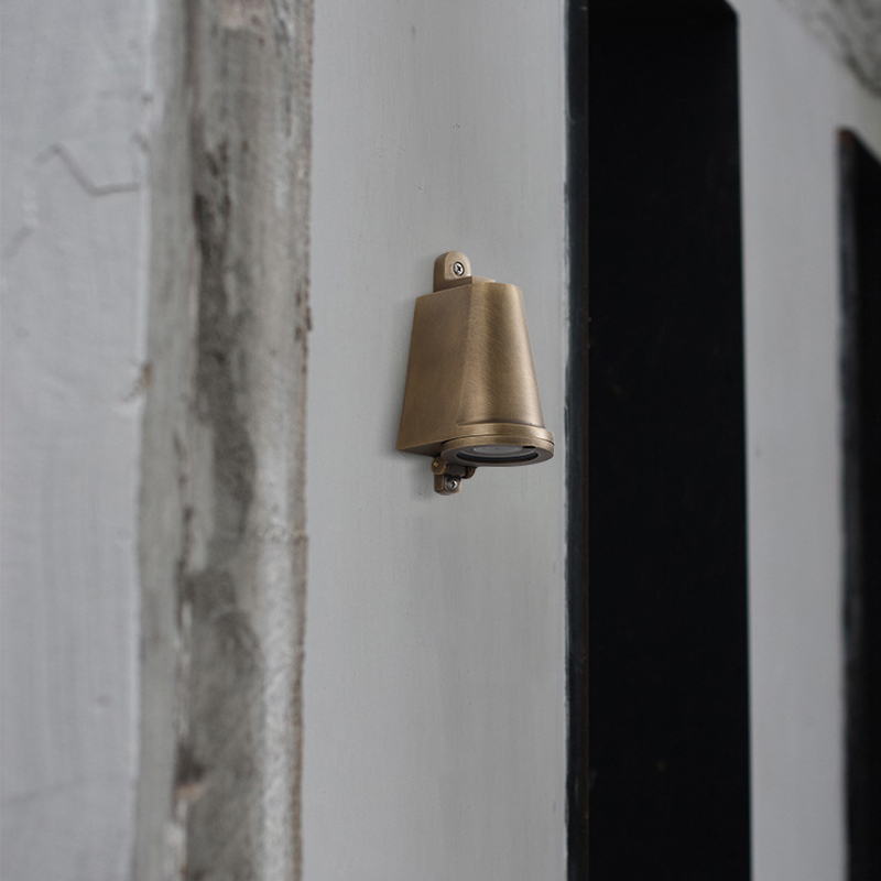 复古工业风户外防水壁灯 酒吧咖啡厅F服装店门头室外全铜招牌射灯