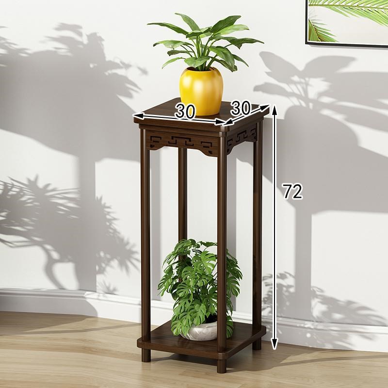 实木花架中式花台阳台家用落地式B室内客厅置物架多肉绿萝花盆架
