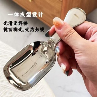 316L不锈钢勺子家用吃饭喝汤茶匙茶勺茶J铲多功能量勺可爱卡皮巴