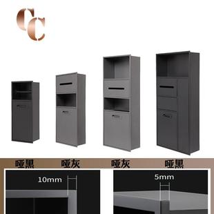 暗装 不锈钢垃圾桶壁龛嵌入式 马桶旁卫生间浴室房置物架厕所收纳箱