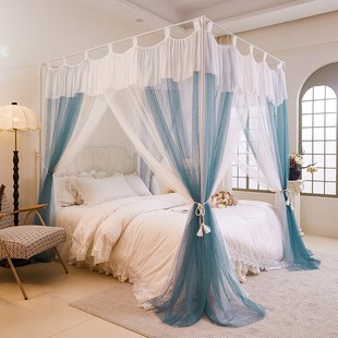 睡帐加厚加密支架 2025落地蚊帐18m床家用卧室宫廷公主风纹帐夏季