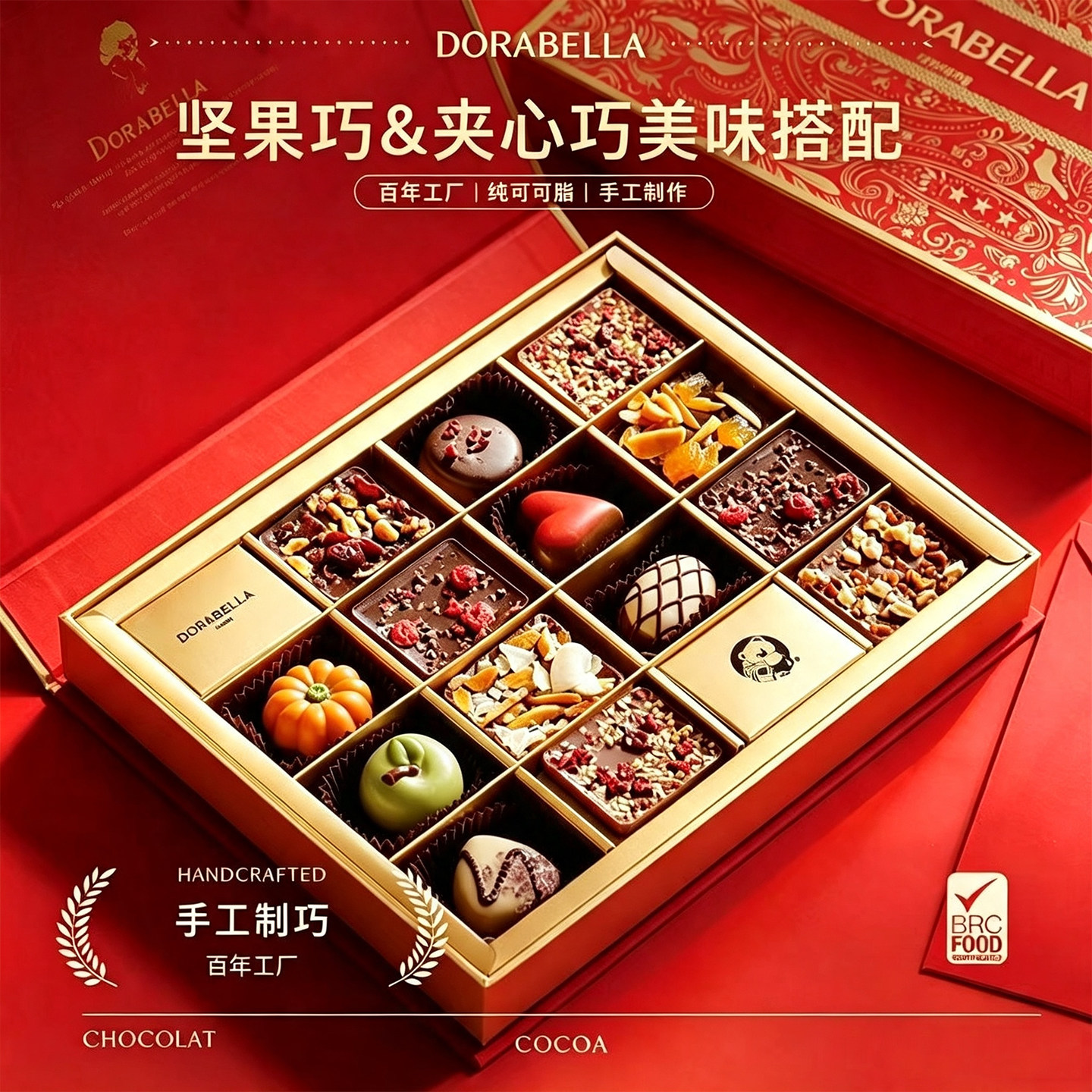 比利时进口巧克力送老师送女朋友男生日零食礼盒高端教师节礼物