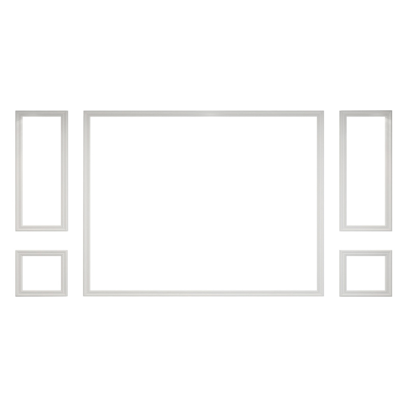 现代白色a实木线条框客厅电视背景墙墙面欧式边框造型装饰条边线