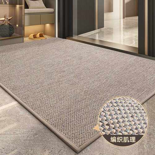 简约家用涤纶入户门地垫耐脏免洗pvc除尘易打理橡胶防滑底玄关垫