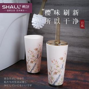 组合 希尔厕所马桶刷长柄马桶刷卫生间刷无死角软毛家用洁厕刷套装