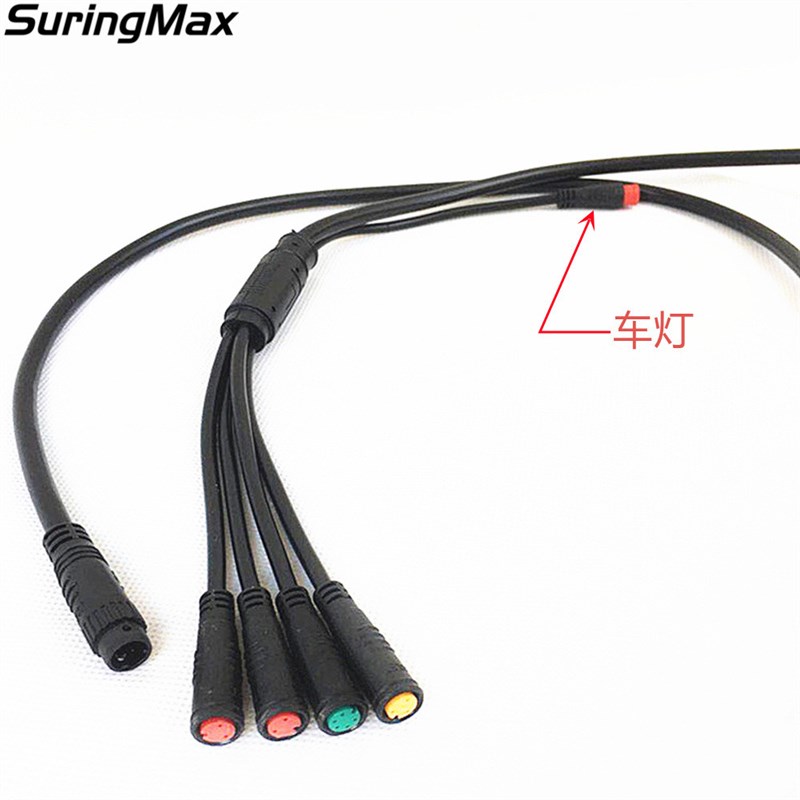 控制器君磊防水线1t4/1t5x一拖四一拖五julet转接线延长线可定