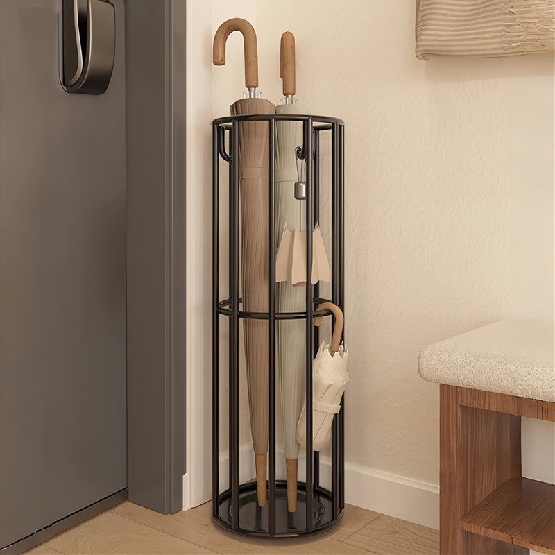 雨伞收纳架家用入户门玄关处存放伞架F大容量沥水放置架商用除水
