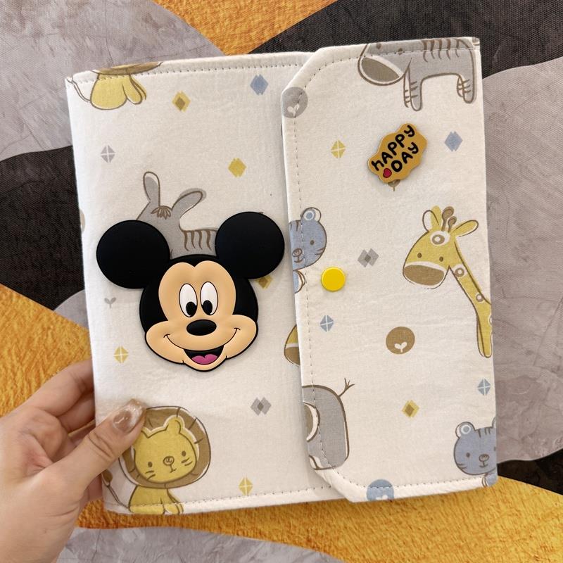 新款孕妇产检收纳册卡通宝妈孕检报告单档案册a4a5活页对折资料本