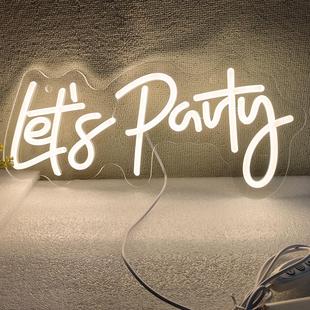 Party LED Neon 霓虹灯牌 for Lets Signs Wedding Custom