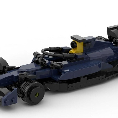 国产积木方程式MOC-177102 F1红牛RB20赛车 玩具模型拼搭摆件