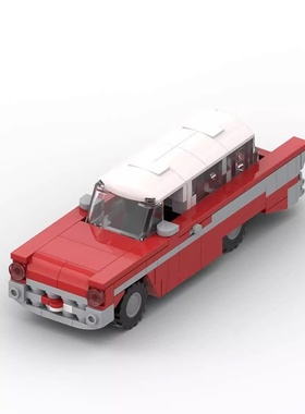 MOC-83031雪佛兰游牧者国产积木6格车益智拼装玩具汽车模型礼物