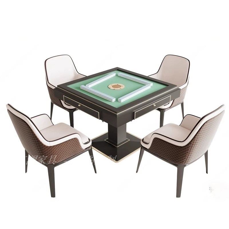 宋氏美学麻将桌新中式全自动家用麻将机禅意多功能小型一体麻将桌